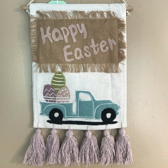 Other - Happy Easter Eggs Truck Wall Hanging Banner Art